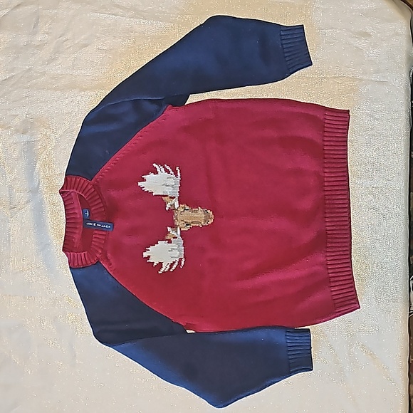 Moose Sweater raglan sleeves. - Picture 3 of 6